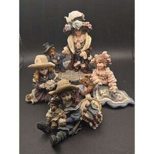 Set of 4, Boyds Yesterdays Child  Figurine Lot, #3503, #3544, #3523, #3529